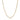 Simple gold chain necklace with classic round links on a white background