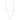 Rose gold necklace with pearls and small heart accents on delicate chain
