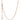 Rose gold adjustable chain necklace with lobster clasp and dangling bead accent