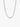 Elegant white gold tennis necklace with round-cut sparkling stones on a white background