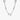 Sterling silver paperclip chain link necklace on white background, fashion jewelry