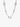 Sterling silver paperclip chain link necklace on white background, fashion jewelry