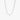 Sterling silver paperclip link chain necklace on white background