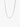 Sterling silver paperclip link chain necklace on white background