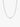 Sterling silver beaded chain necklace on a white background