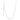 Sterling silver adjustable chain necklace with lobster clasp on white background