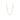 Yellow gold chain necklace with elongated oval links on white background