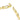 Close-up of gold clasp and polished gold link bracelet, engraved with Swarovski logo
