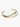 Sleek gold open cuff bracelet with minimalist, curved design on white background.