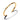 Yellow gold twisted open cuff bracelet on white background