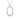 White gold octagonal pendant necklace with pavé diamonds on a chain, modern jewelry