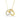 Gold chain necklace with two interlocking rings, one pavé set with sparkling diamonds