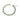 Gold necklace with square-cut green gemstones in graduated shades, laid on white background