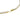 Gold tennis bracelet with round white diamonds and box clasp on white background