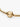 Gold snake chain bracelet with round clasp engraved with letters, close-up jewelry image