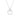Sterling silver circle pendant necklace with center gemstone on a fine chain, jewelry product
