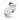 Crystal cow figurine with Santa hat, festive colored stars, and green bell accent