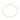 Gold necklace with round and pear-shaped diamond stations on a white background