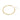 Gold gemstone tennis necklace with hexagonal settings on white background