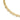Gold necklace with large rectangular champagne gemstones in bezel settings