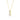 Yellow gold pendant necklace with three round diamonds in graduated sizes