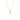Gold chain necklace with double round white gemstone pendant on white background