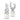 Elegant pearl and diamond hoop earrings in white gold with round and baguette stones
