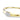 Yellow gold bangle bracelet with pavé diamond octagon centerpiece on white background