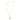 Gold chain necklace with rectangular champagne gemstone pendant on white background