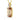 Gold chain necklace with large rectangular champagne gemstone pendant and purple accents