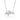 White gold necklace with baguette diamond cluster pendant on a chain, elegant jewelry
