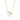 Gold chain necklace with two pear-shaped diamonds in prong settings