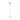 Elegant white gold Y necklace with blue and white round gemstones on fine chain