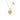 Gold heart locket necklace with pink gemstone and matching key pendant on gold chain