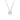 White gold necklace with a round diamond halo pendant on a box chain, fine jewelry