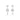 White gold heart and arrow diamond earrings with pavé stones on a white background