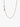 Rose gold chain necklace with lobster clasp on a white background