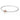 Sterling silver bangle bracelet with rose gold clasp engraved with Pandora logo