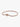 Rose gold snake chain bracelet with round clasp, elegant women's fashion jewelry