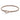 Rose gold snake chain bracelet with heart-shaped clasp on white background