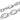 Sterling silver Pandora chain necklace with oval links on white background