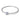 Sterling silver bangle bracelet with blue and clear gemstone accents on a decorative clasp