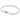 Sterling silver snake chain bracelet with round clasp engraved with Pandora logo