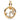 Gold round pendant with cubic zirconia stones in a constellation design