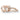 Rose gold jewelry charm with heart-shaped cubic zirconia accent, modern link design