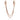 Rose gold double safety chain for bracelet with two bars and two chains, elegant jewelry accessory
