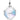 Hexagonal silver pendant with pastel iridescent enamel and infinity symbol design