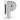 Sterling silver Pandora letter P charm with geometric design for jewelry bracelet