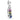 Sterling silver dangle charm with six colorful gemstones set in rows, features 'S 925 ALE' engraving.