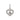Purple Beaded Heart Dangle Charm 798854C03